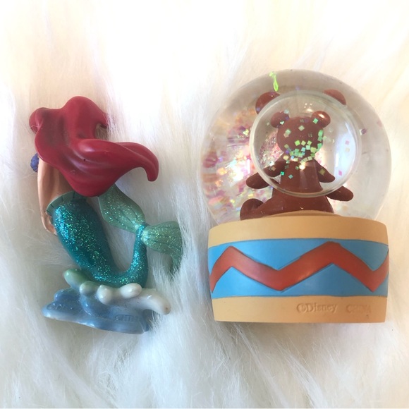 Disney Little Mermaid Ariel miniature two piece snow globe set - Picture 2 of 4
